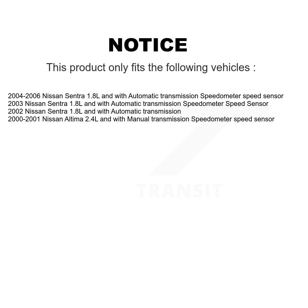 Vehicle Speed Sensor SEN-2VSS0152 For Nissan Sentra Altima