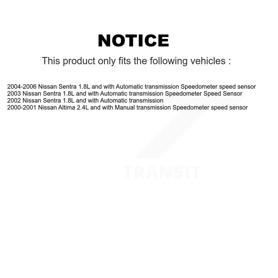Vehicle Speed Sensor SEN-2VSS0152 For Nissan Sentra Altima