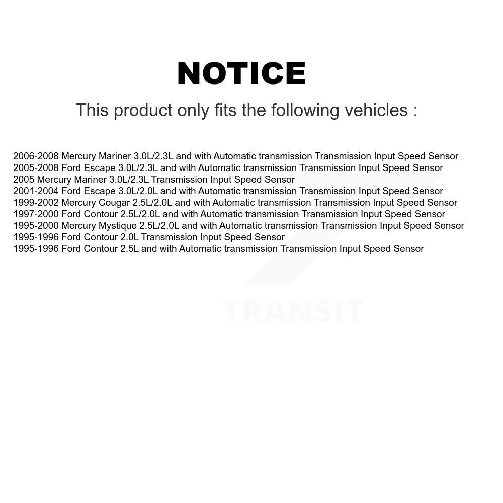 Vehicle Speed Sensor SEN-2VSS0213 For Ford Escape Mazda Tribute Mercury Contour 626 Cougar Mystique