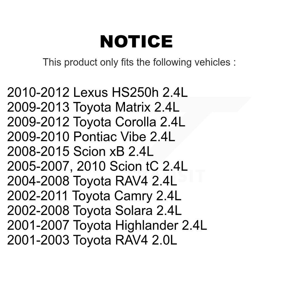 Engine Variable Valve Timing (VVT) Solenoid SEN-2VTS0004 For Toyota Corolla Camry Matrix RAV4 Vibe
