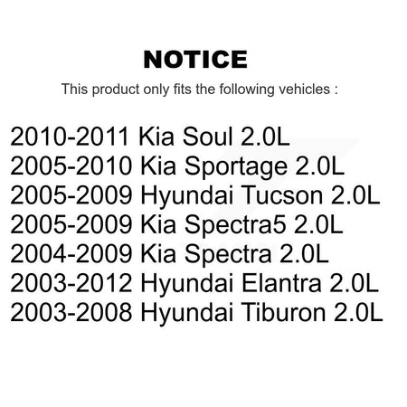 Engine Variable Valve Timing (VVT) Solenoid SEN-2VTS0005 For Hyundai Elantra Kia Tucson Soul Spectra