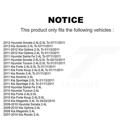 Exhaust Engine Variable Valve Timing (VVT) Solenoid SEN-2VTS0013 For Hyundai Kia Sonata Tucson Santa