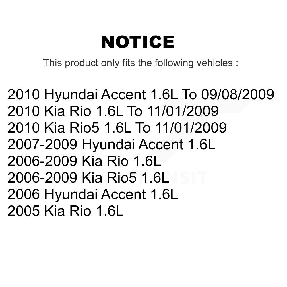 Engine Variable Valve Timing (VVT) Solenoid SEN-2VTS0025 For Hyundai Accent Kia Rio Rio5 1.6L