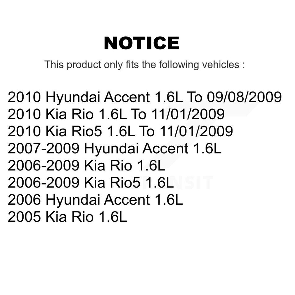 Engine Variable Valve Timing (VVT) Solenoid SEN-2VTS0025 For Hyundai Accent Kia Rio Rio5 1.6L