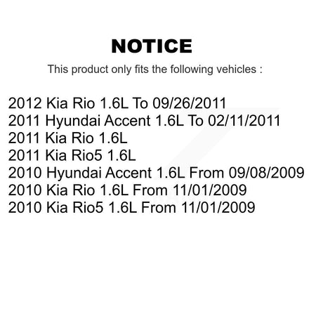 Engine Variable Valve Timing (VVT) Solenoid SEN-2VTS0031 For Hyundai Accent Kia Rio Rio5 1.6L