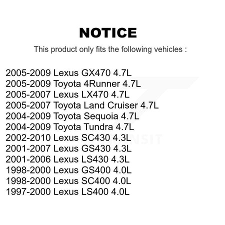 Left Engine Variable Valve Timing (VVT) Solenoid SEN-2VTS0033 For Toyota Tundra Lexus 4Runner SC430