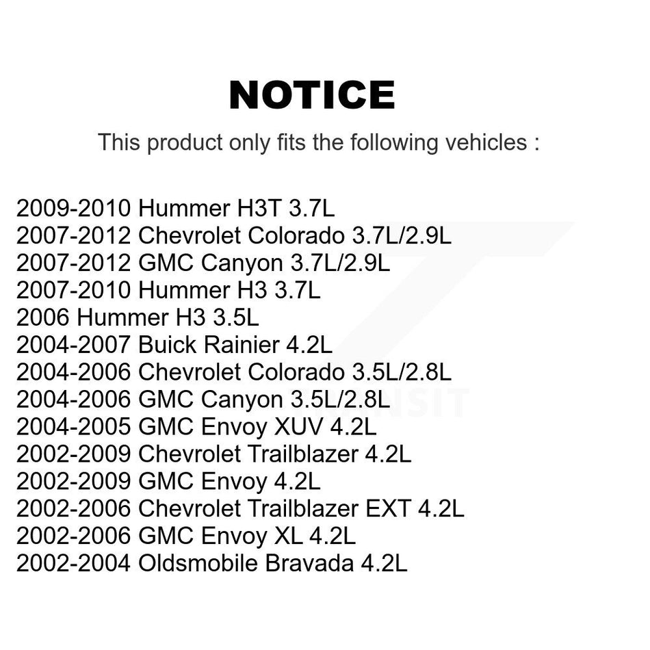Engine Variable Valve Timing (VVT) Solenoid SEN-2VTS0051 For Chevrolet GMC Colorado Canyon Envoy H3