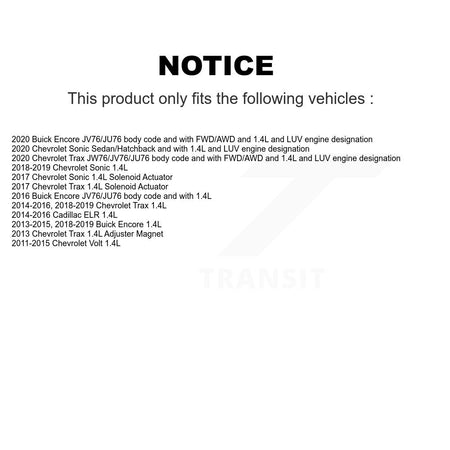 Engine Variable Valve Timing (VVT) SEN-2VTS0053 For Chevrolet Trax Buick Encore Sonic Volt Cadillac