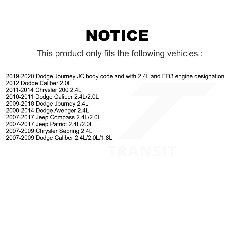 Exhaust Engine Variable Valve Timing (VVT) Solenoid SEN-2VTS0054 For Dodge Journey Jeep Patriot 200