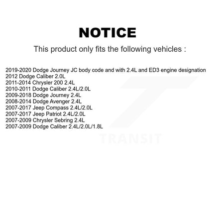 Intake Engine Variable Valve Timing (VVT) Solenoid SEN-2VTS0055 For Dodge Journey Jeep Patriot 200