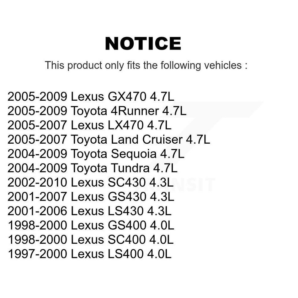 Right Engine Variable Valve Timing (VVT) Solenoid SEN-2VTS0058 For Toyota Tundra Lexus 4Runner SC430
