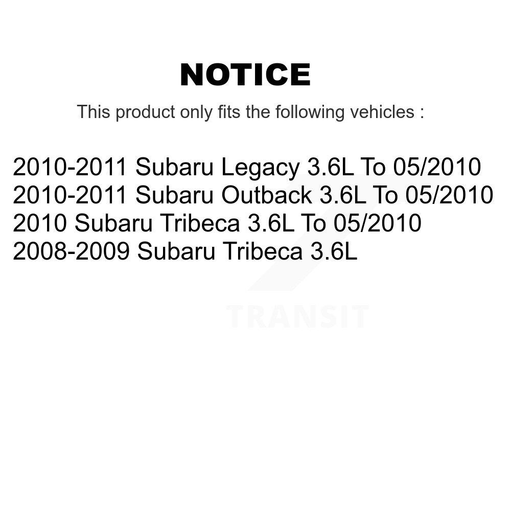 Left Engine Variable Valve Timing (VVT) Solenoid SEN-2VTS0081 For Subaru Outback Legacy Tribeca 3.6L