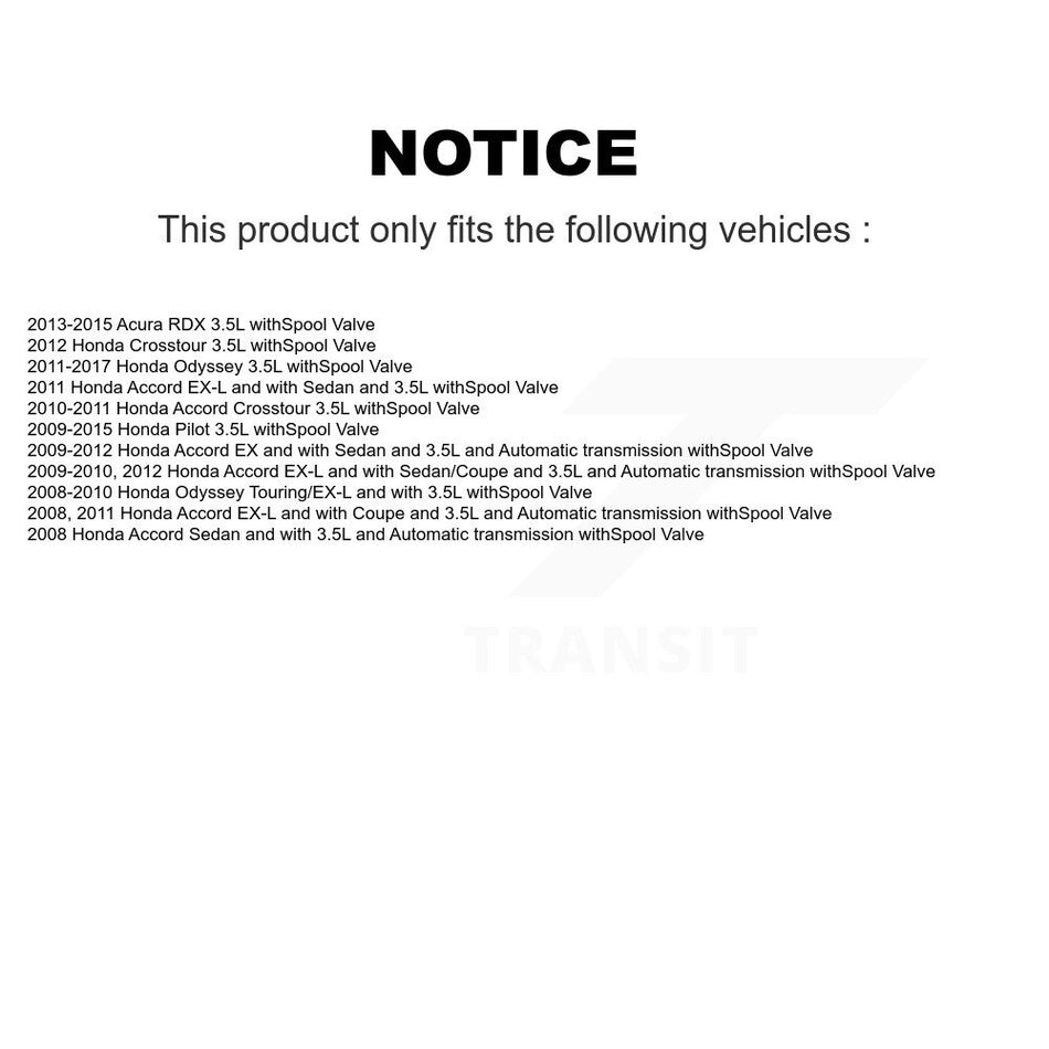 Rear Engine Variable Valve Timing (VVT) Solenoid SEN-2VTS0135 For Honda Odyssey Accord Pilot Acura