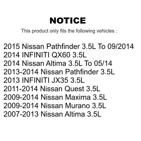 Right Engine Variable Valve Timing (VVT) Solenoid SEN-2VTS0168 For Nissan Altima Pathfinder Murano