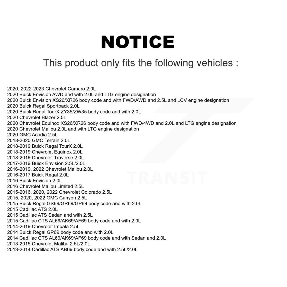 Intake Engine Variable Valve Timing (VVT) Solenoid SEN-2VTS0249 For Chevrolet Equinox GMC Malibu ATS