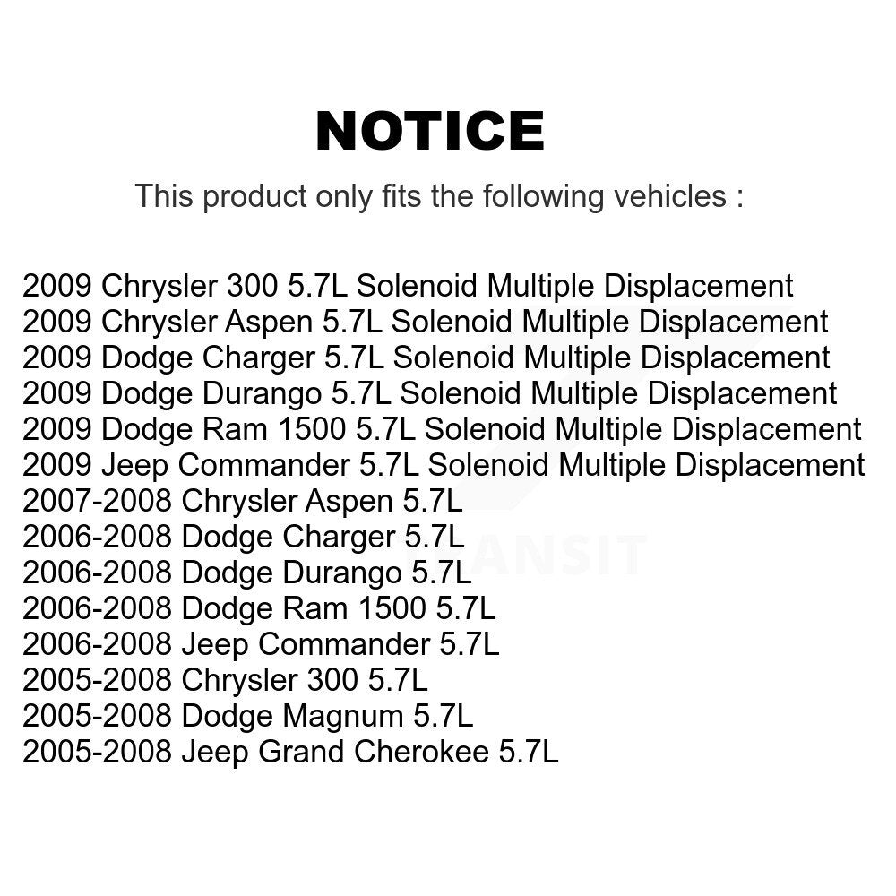 Engine Variable Valve Timing (VVT) Solenoid SEN-2VTS0377 For Dodge Ram 1500 Jeep Chrysler 300 Grand