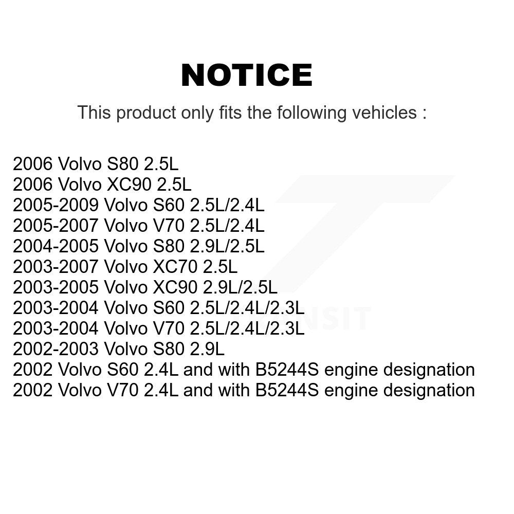 Intake Engine Variable Valve Timing (VVT) Solenoid SEN-2VTS0457 For Volvo S60 XC70 XC90 V70 S80