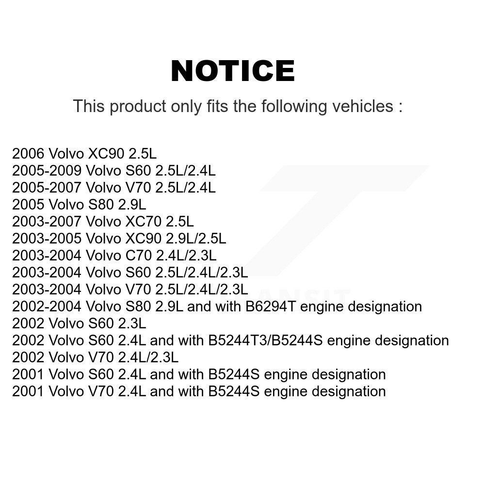 Engine Variable Valve Timing (VVT) Solenoid SEN-2VTS0458 For Volvo S60 XC70 V70 XC90 S80 C70