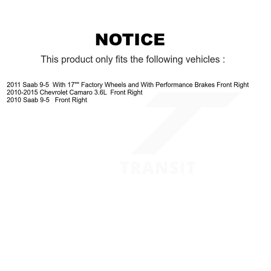 Front Right (Passenger Side) Disc Brake Caliper SLC-18B5274 For Chevrolet Camaro Saab 9-5