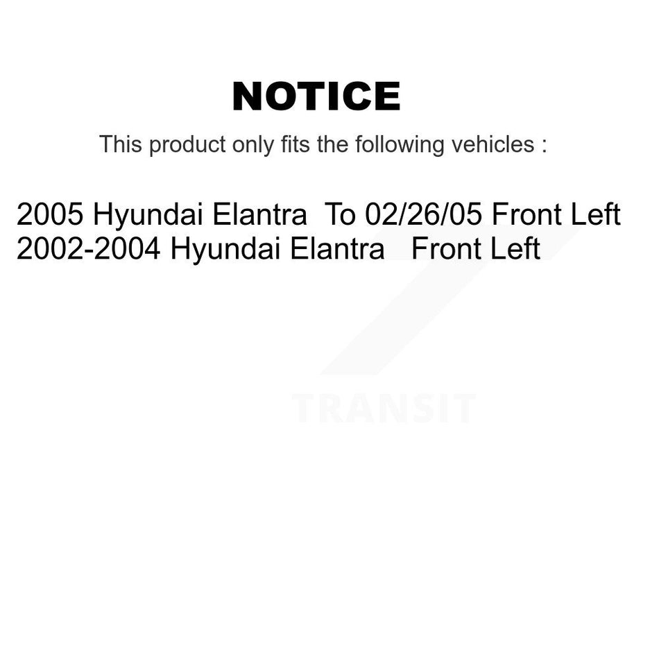 Front Left (Driver Side) Disc Brake Caliper SLC-19B2848 For Hyundai Elantra