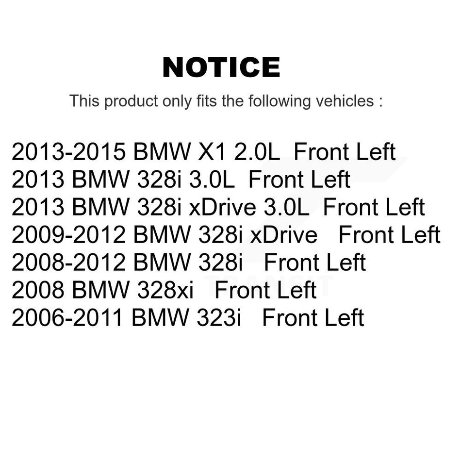 Front Left (Driver Side) Disc Brake Caliper SLC-19B3361 For BMW 328i xDrive X1 328xi 323i