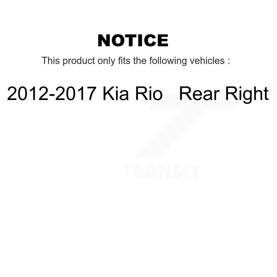 Rear Right (Passenger Side) Disc Brake Caliper SLC-19B6810 For 2012-2017 Kia Rio