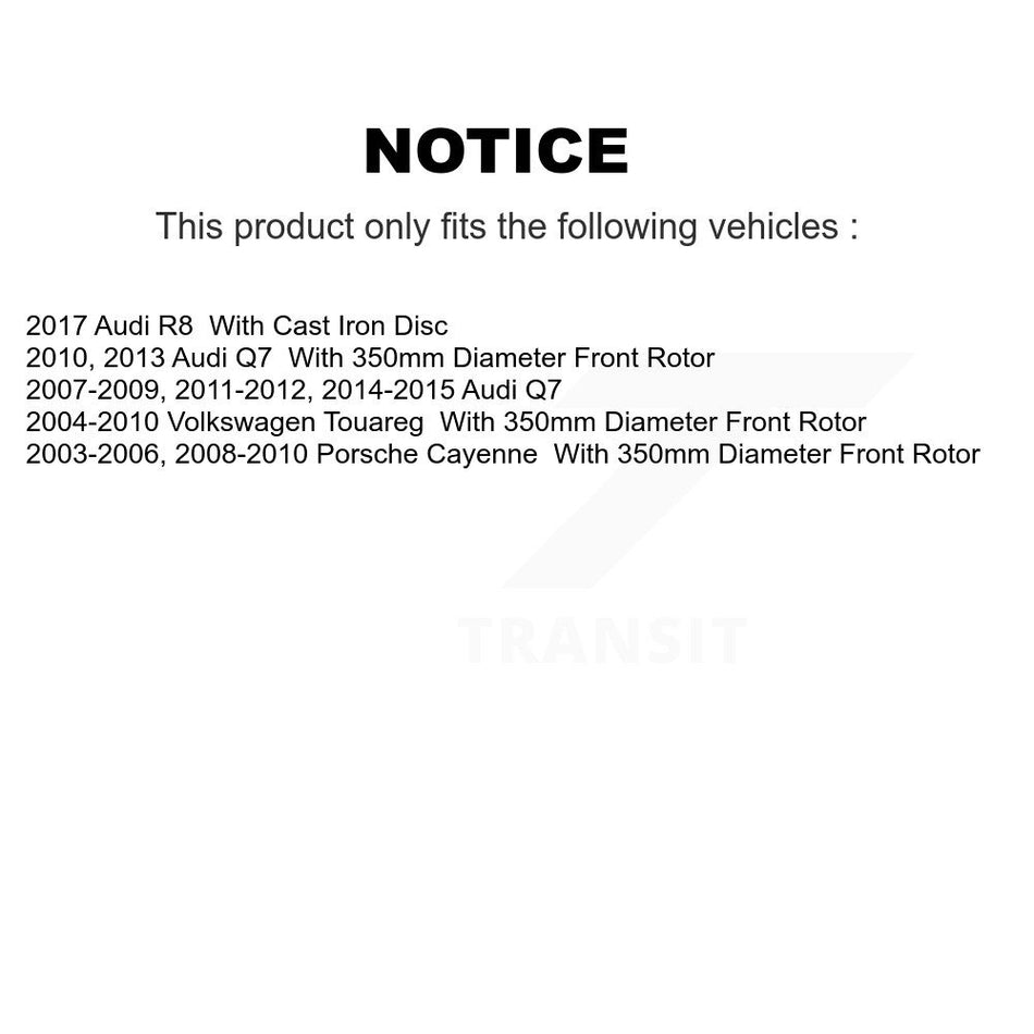 Front Ceramic Disc Brake Pads TEC-1014 For Audi Q7 Porsche Cayenne Volkswagen Touareg R8