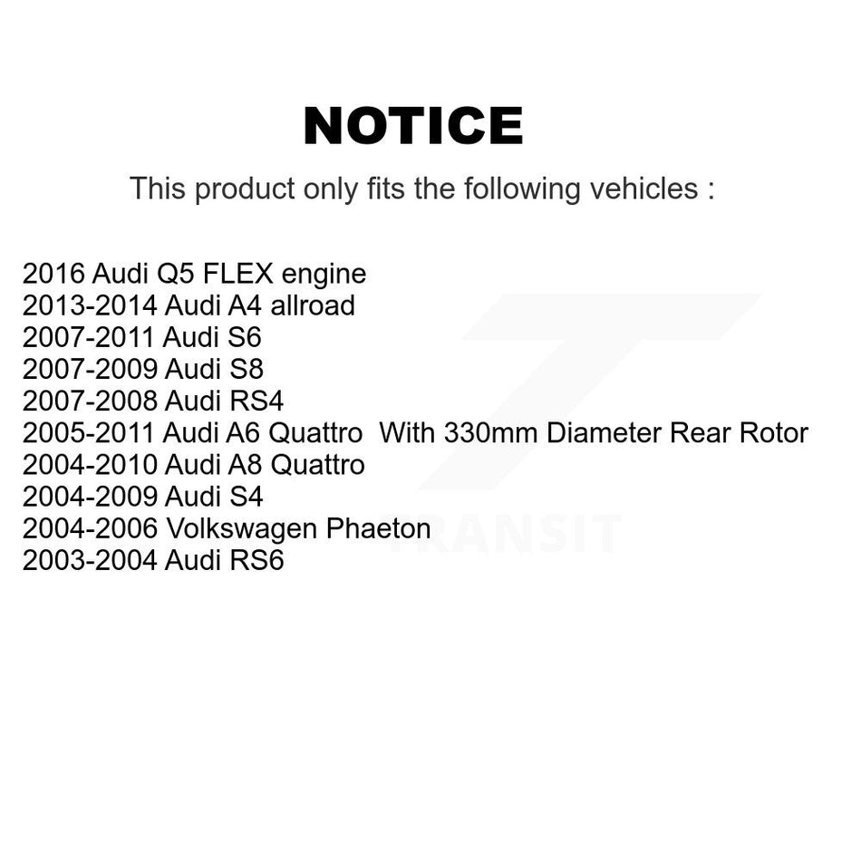 Rear Ceramic Disc Brake Pads TEC-1018 For Audi Q5 A6 Quattro S4 A8 RS4 S6 S8 Volkswagen Phaeton RS6