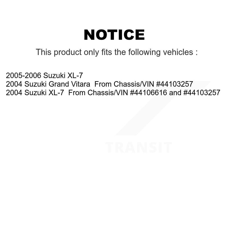 Front Ceramic Disc Brake Pads TEC-1105 For Suzuki XL-7 Grand Vitara