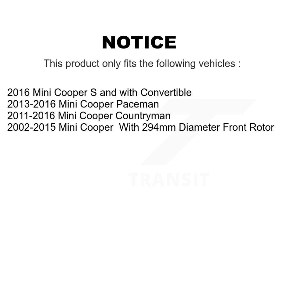 Front Ceramic Disc Brake Pads TEC-1204 For Mini Cooper Countryman Paceman