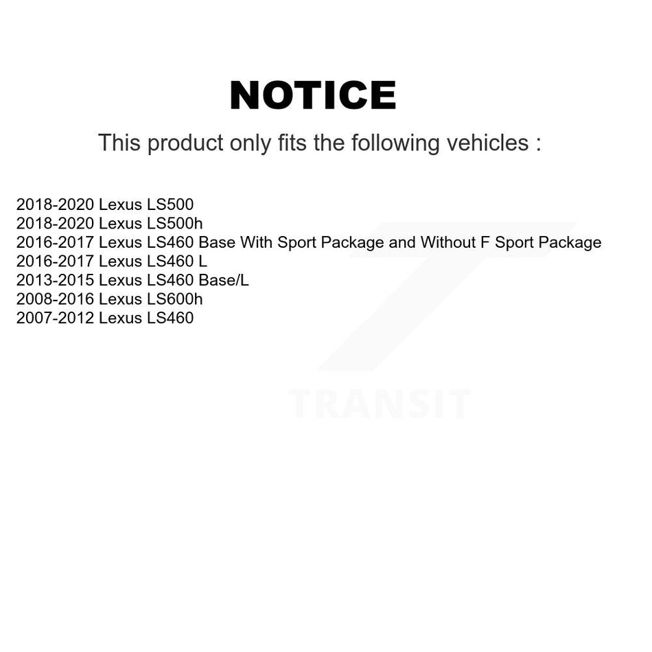 Front Ceramic Disc Brake Pads TEC-1282 For Lexus LS460 LS500 LS600h LS500h