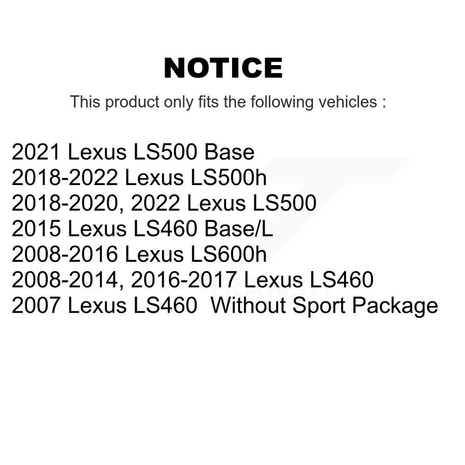 Rear Ceramic Disc Brake Pads TEC-1283 For Lexus LS460 LS500 LS600h LS500h