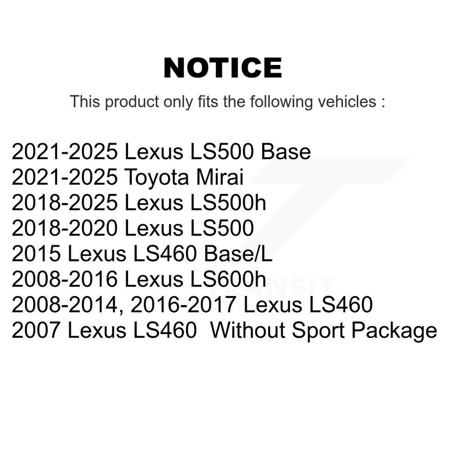 Rear Ceramic Disc Brake Pads TEC-1283 For Lexus LS460 LS500 LS600h Toyota Mirai LS500h