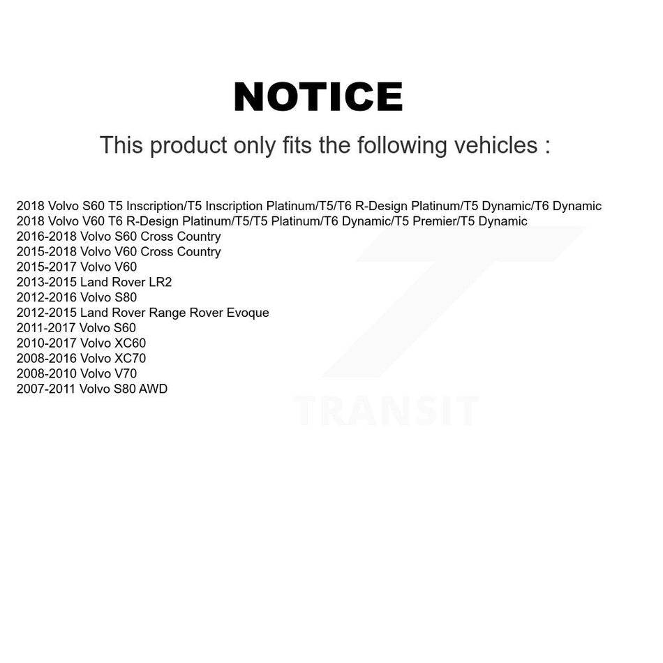 Rear Ceramic Disc Brake Pads TEC-1307 For Volvo XC60 XC70 S60 Land Rover Range Evoque V60 S80 Cross