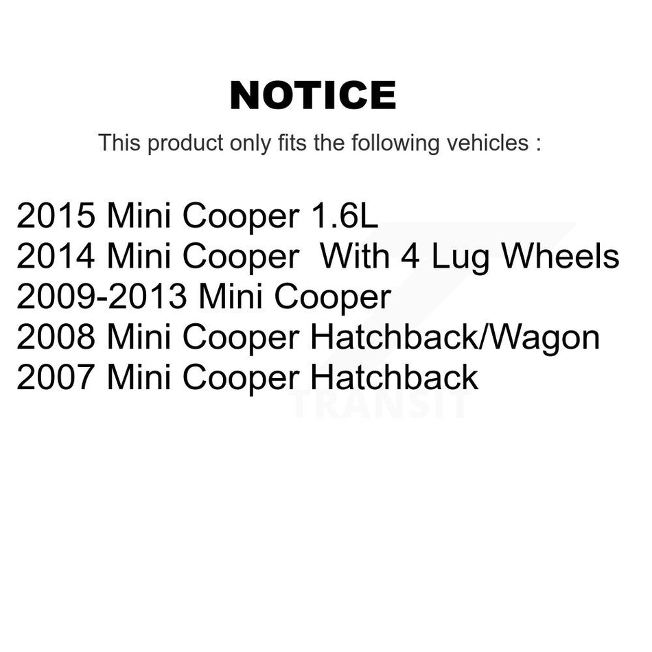 Rear Ceramic Disc Brake Pads TEC-1309 For Mini Cooper