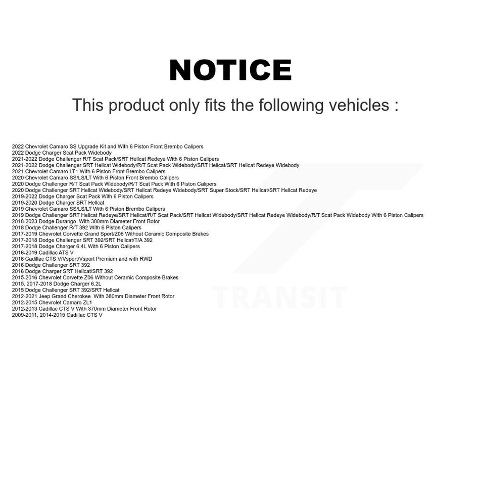 Front Ceramic Disc Brake Pads TEC-1405 For Jeep Grand Cherokee Dodge Durango Chevrolet Charger CTS