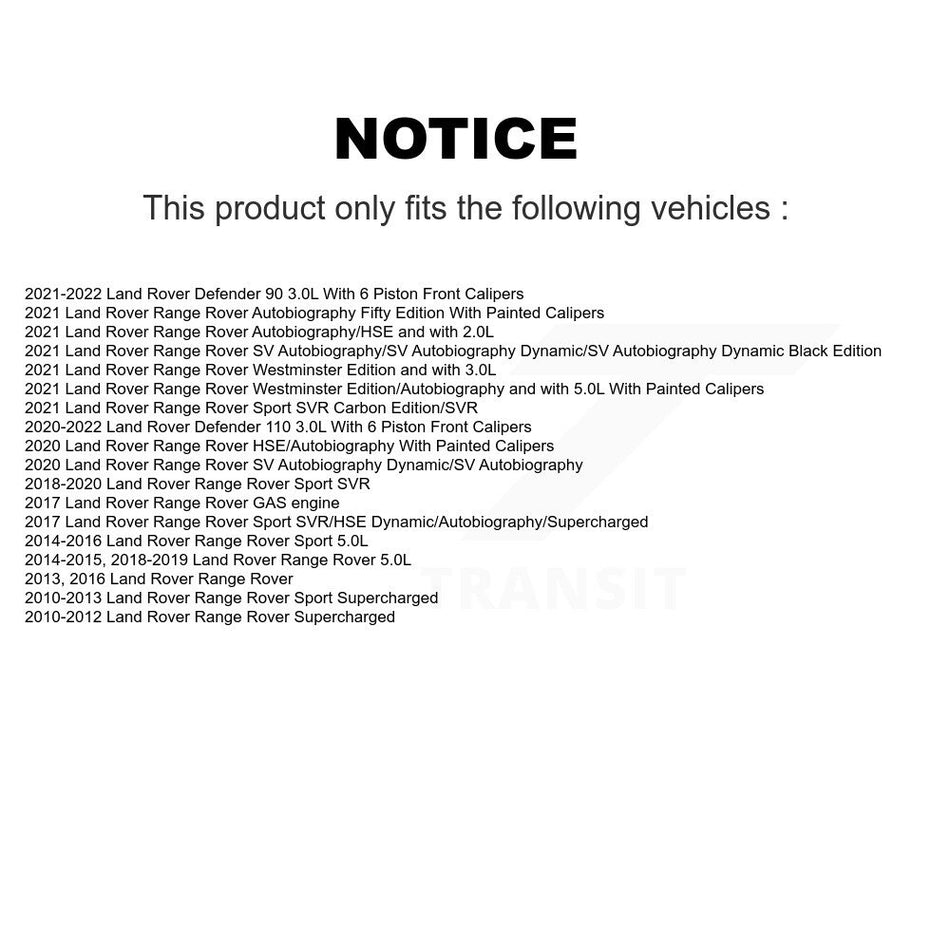 Front Ceramic Disc Brake Pads TEC-1426 For Land Rover Range Sport Defender 110 90