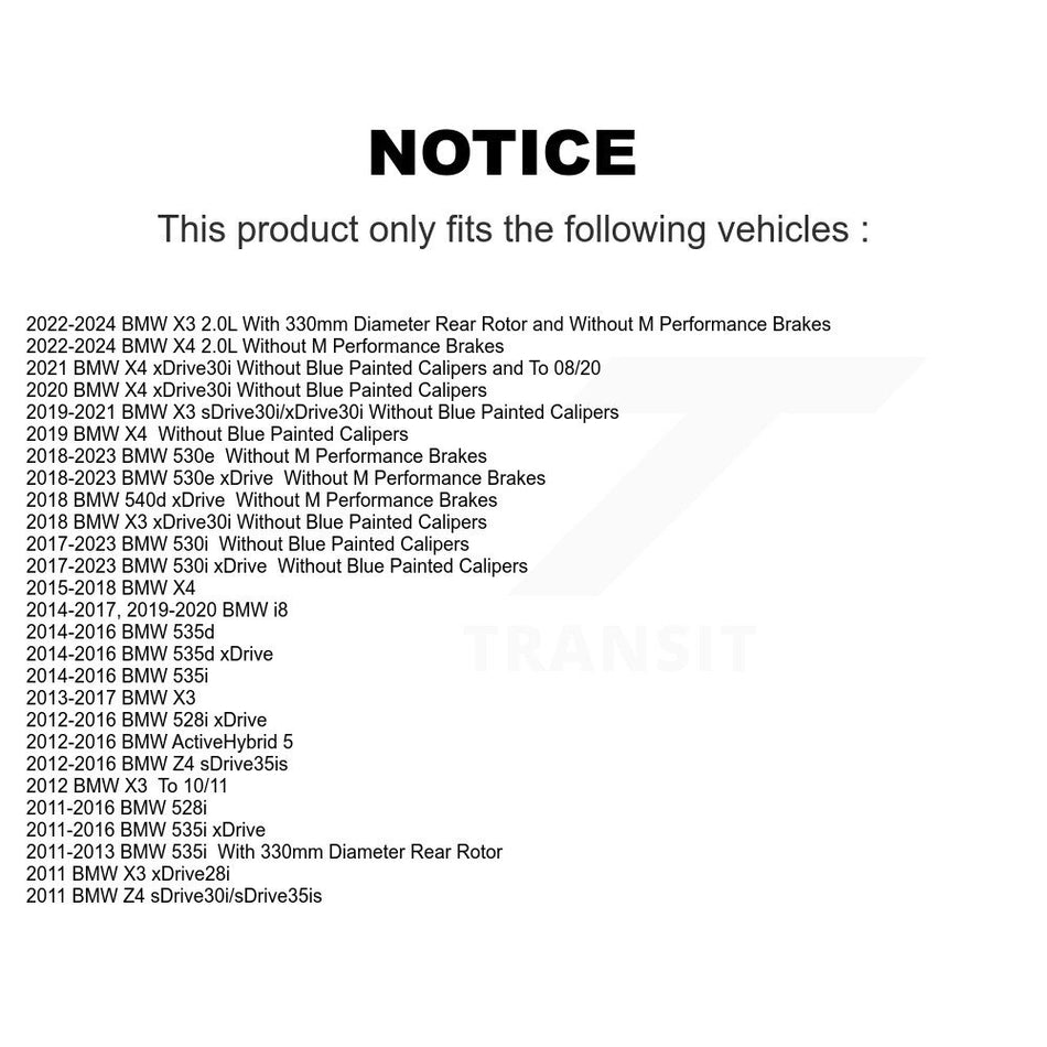 Rear Ceramic Disc Brake Pads TEC-1473 For BMW X3 X4 535i xDrive 528i 530i Z4 530e 535d i8 540d 5