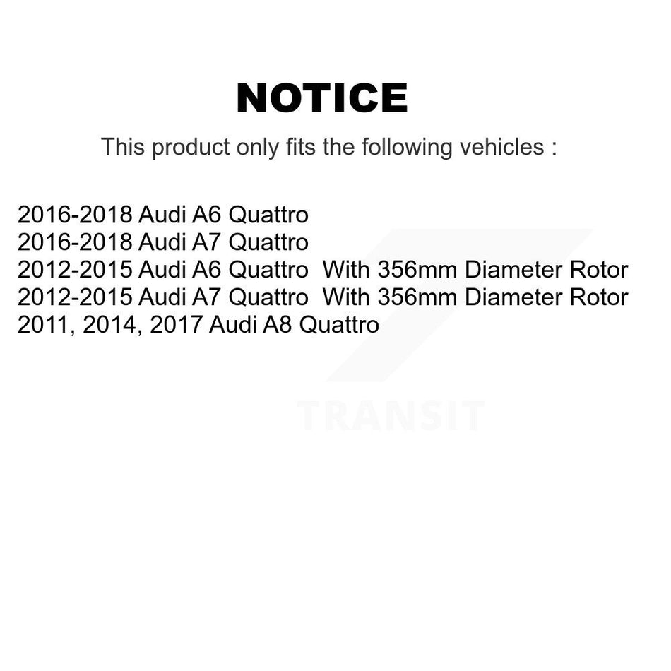 Front Ceramic Disc Brake Pads TEC-1549 For Audi A6 Quattro A7 A8