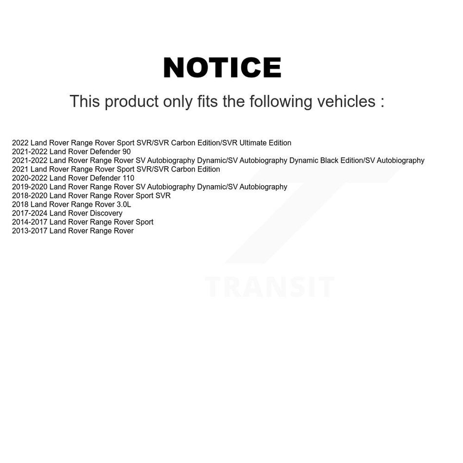 Rear Ceramic Disc Brake Pads TEC-1692 For Land Rover Range Sport Discovery Defender 110 90