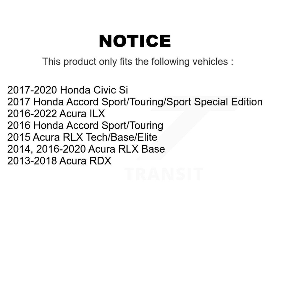 Front Ceramic Disc Brake Pads TEC-1697 For Honda Civic Acura RDX Accord ILX RLX