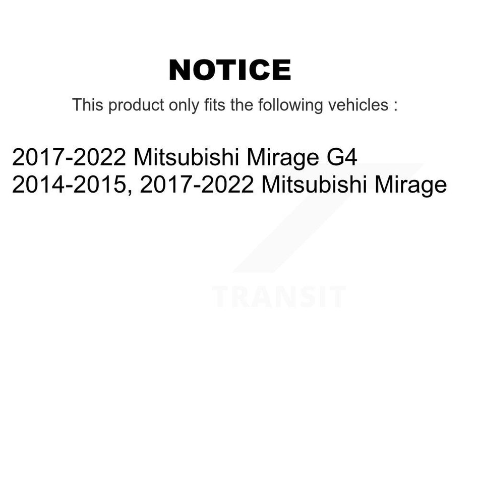 Front Ceramic Disc Brake Pads TEC-1731 For Mitsubishi Mirage G4