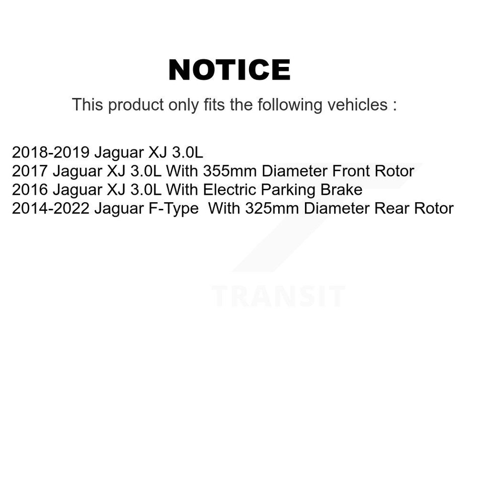 Rear Ceramic Disc Brake Pads TEC-1752 For Jaguar F-Type XJ