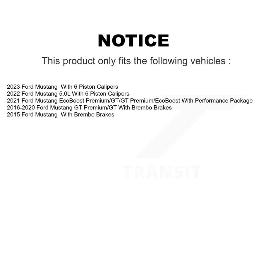 Front Ceramic Disc Brake Pads TEC-1792 For Ford Mustang