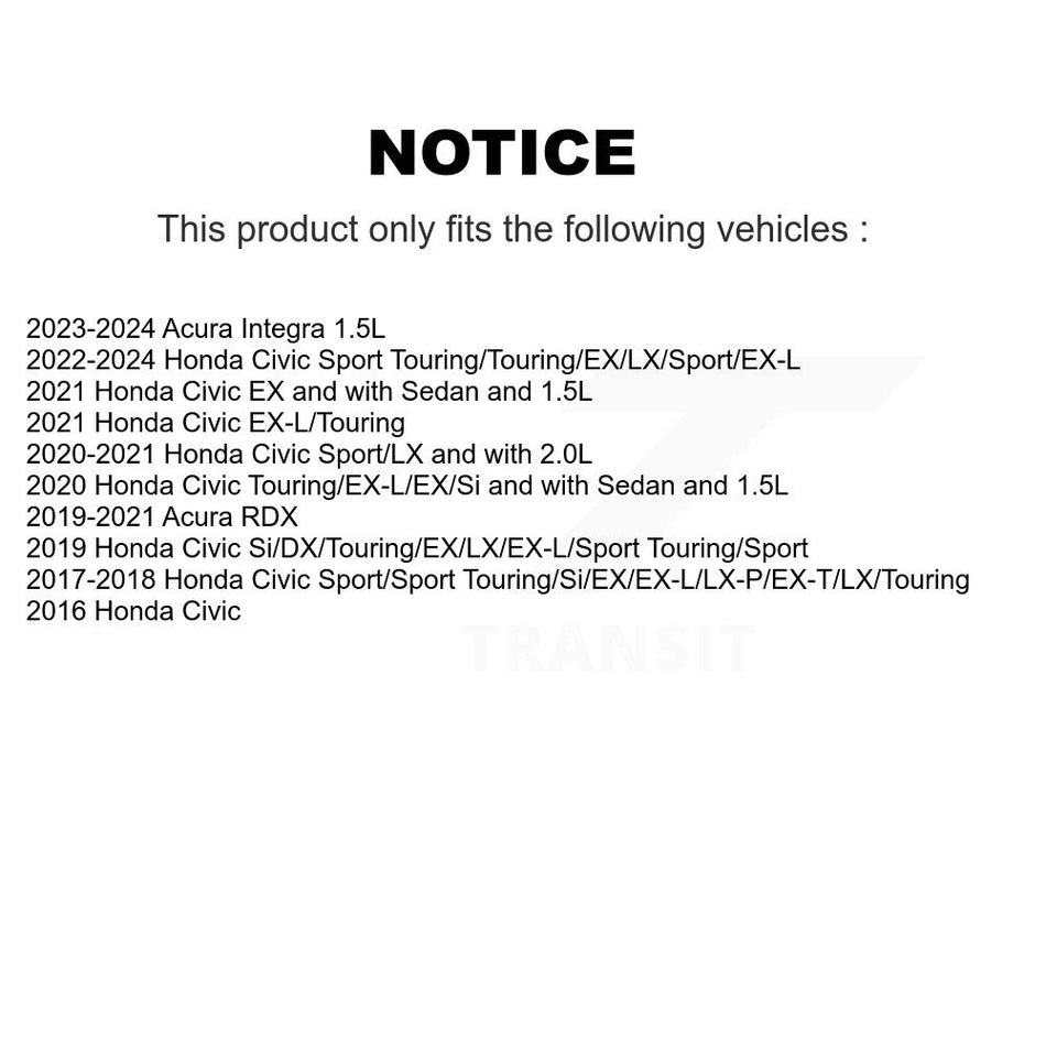 Rear Ceramic Disc Brake Pads TEC-1878 For Honda Civic Acura RDX Integra