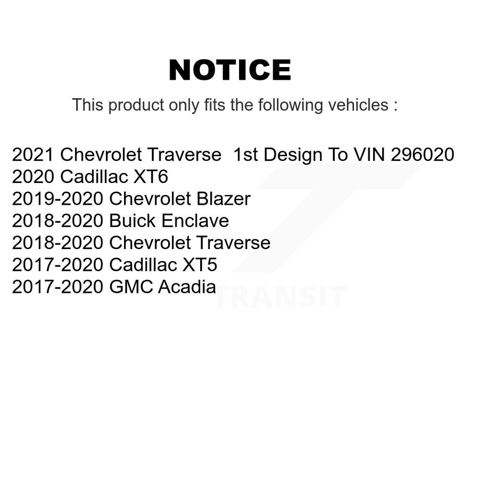 Front Ceramic Disc Brake Pads TEC-1896 For Chevrolet Traverse GMC Acadia Cadillac XT5 Buick Enclave Blazer XT6