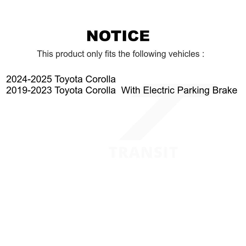 Rear Ceramic Disc Brake Pads TEC-2183 For Toyota Corolla