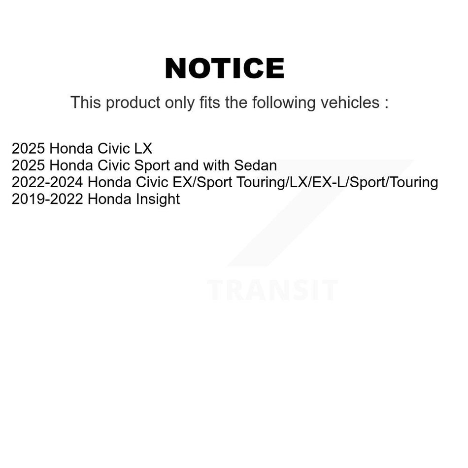 Front Ceramic Disc Brake Pads TEC-2185 For Honda Civic Insight