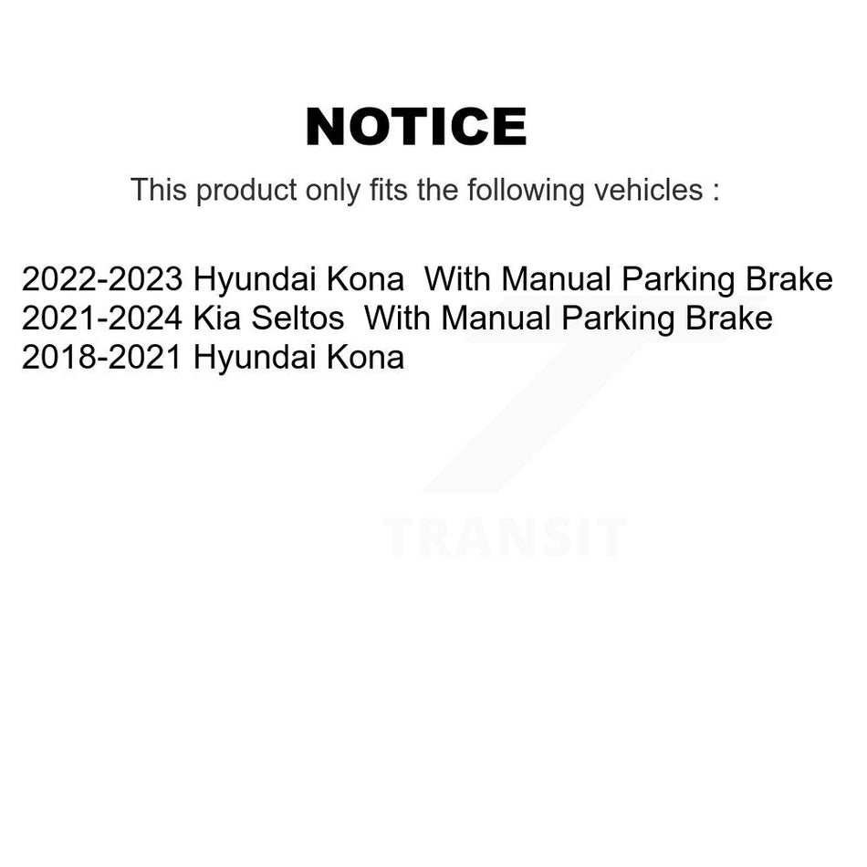 Rear Ceramic Disc Brake Pads TEC-2188 For Hyundai Kona Kia Seltos