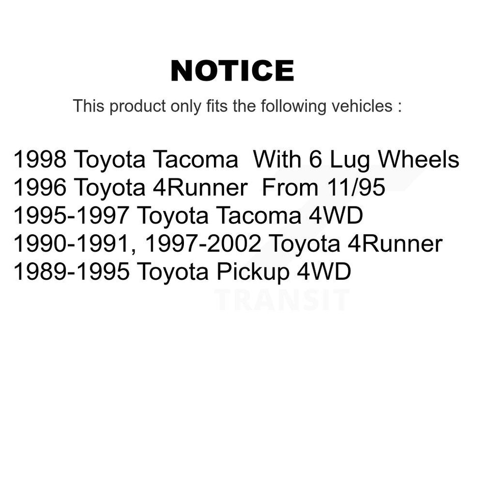Front Ceramic Disc Brake Pads TEC-436A For Toyota 4Runner Pickup Tacoma